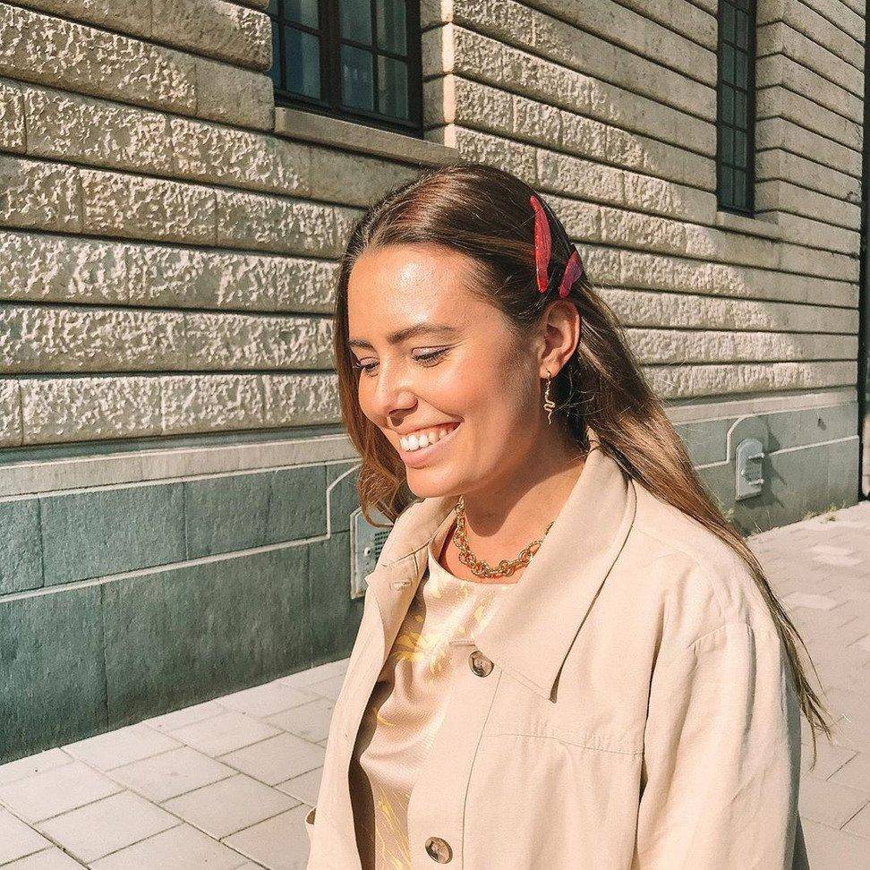 Solid Hair Slide - Red - Hermine Hold